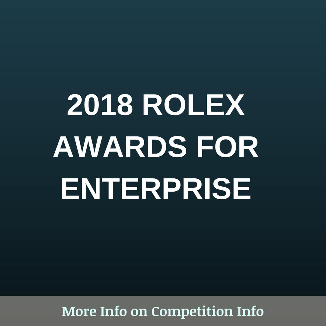 2018 Rolex Awards for Enterprise