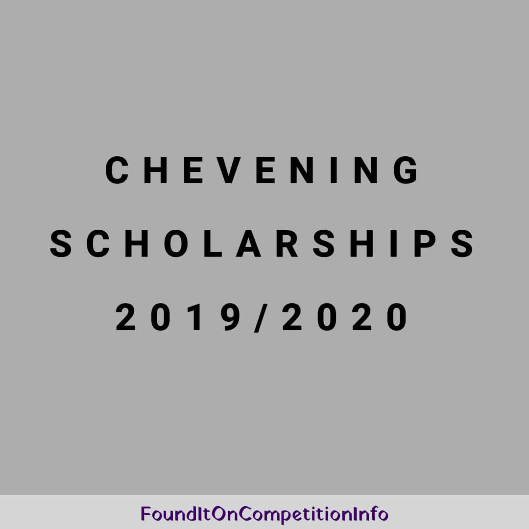 Chevening Scholarships 2019/2020
