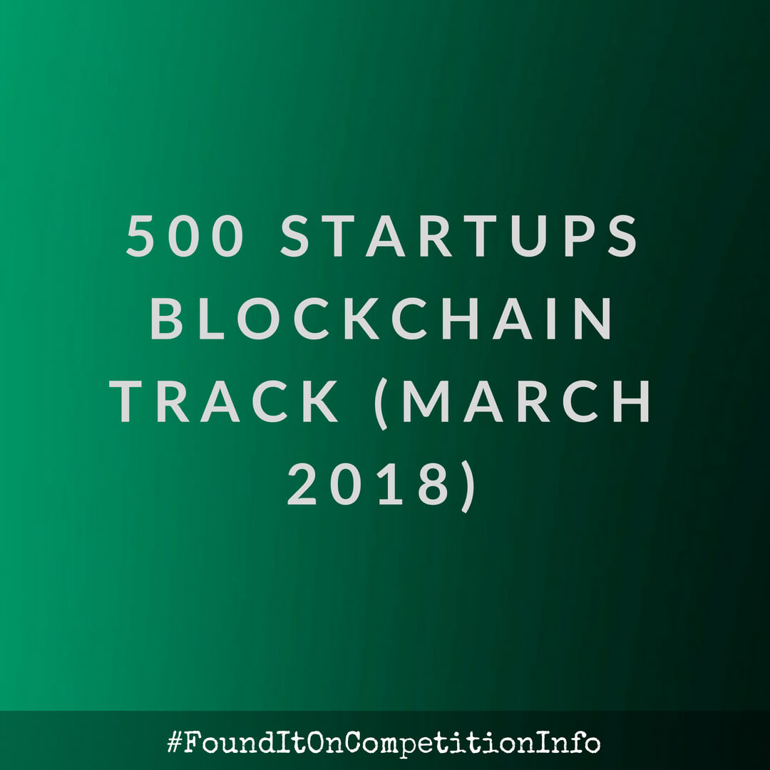 500 Startups Blockchain Track (March 2018)