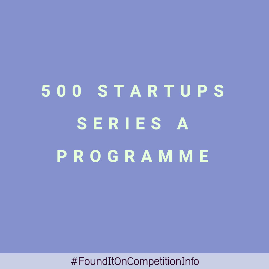 500 Startups Series A Programme