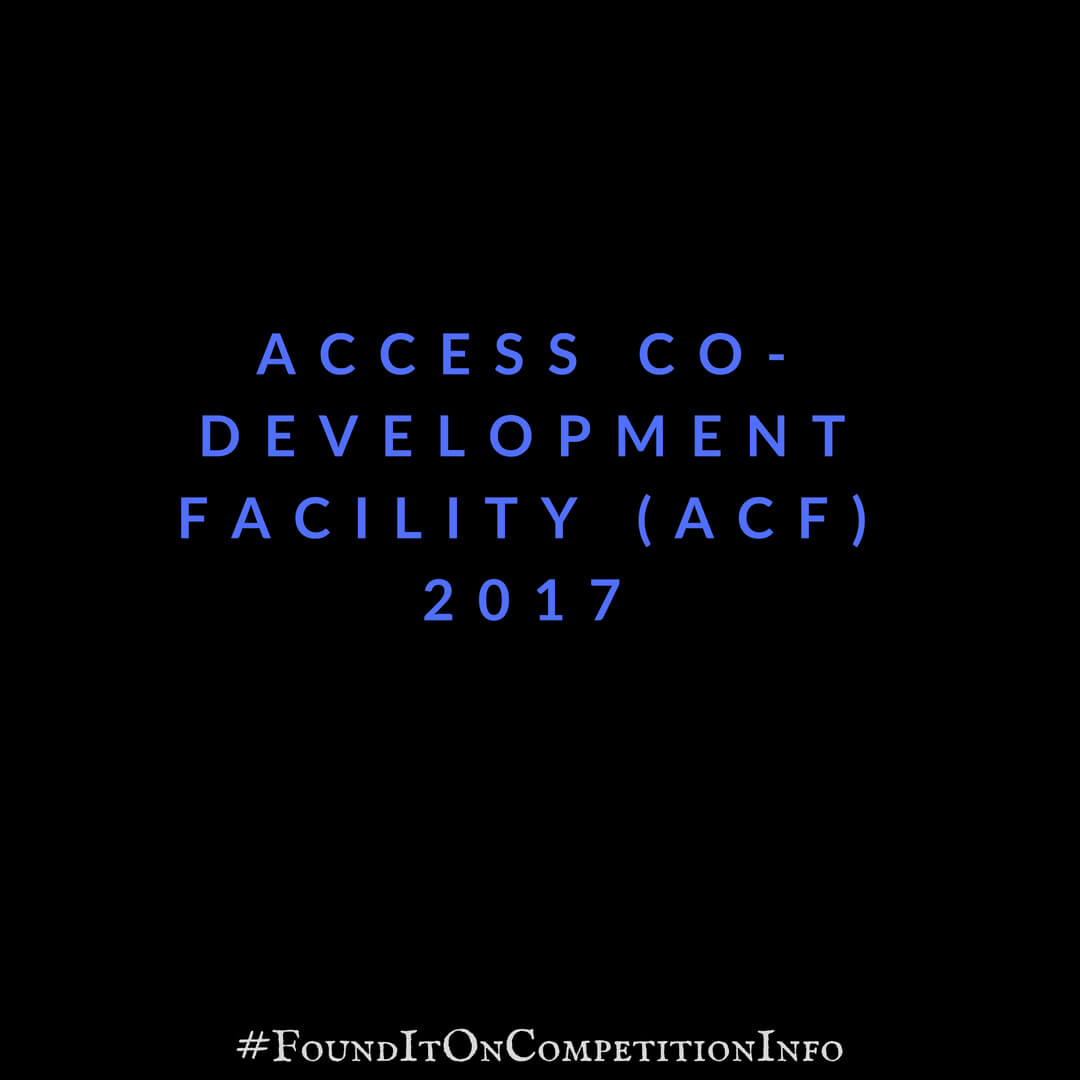 Access Co-Development Facility (ACF) 2017