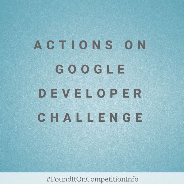 Actions on Google Developer Challenge