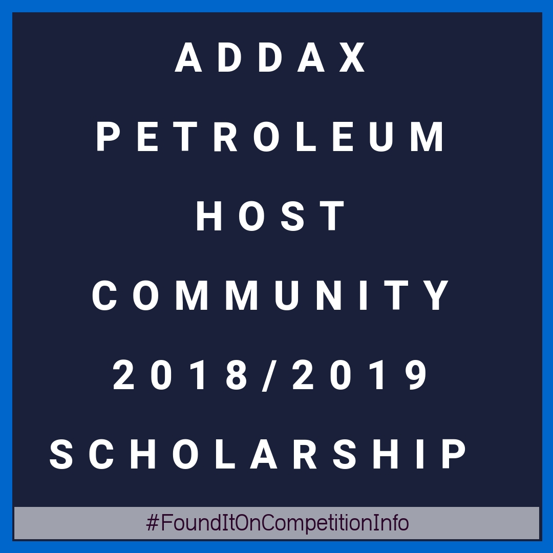 Addax Petroleum Host Community 2018/2019 Scholarship 