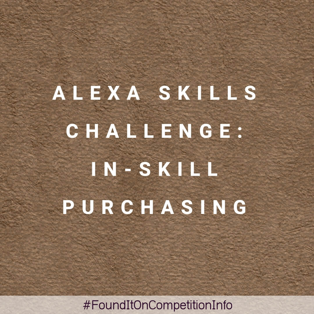 Alexa Skills Challenge: In-Skill Purchasing