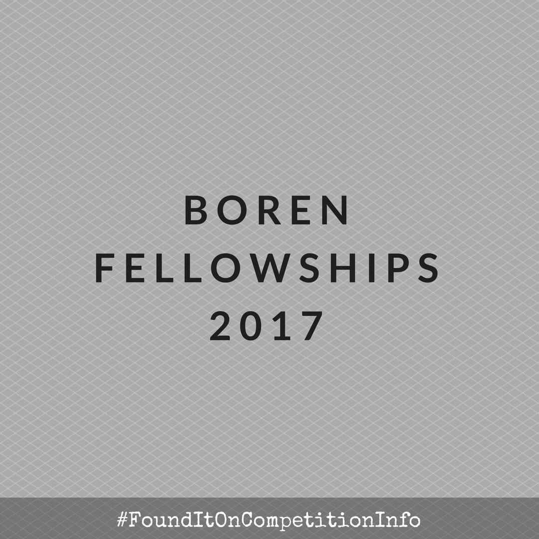 Boren Fellowships 2017