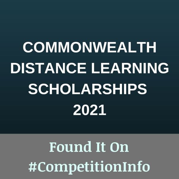 Commonwealth Distance Learning Scholarships 2021