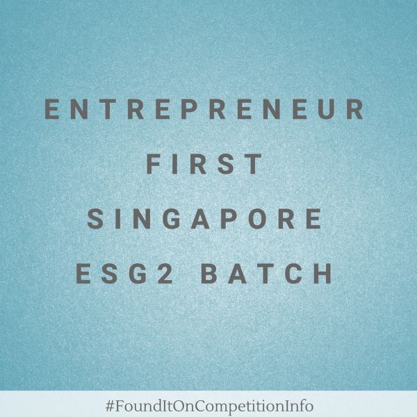 Entrepreneur First Singapore ESG2 Batch