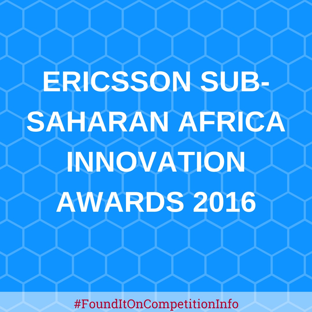 Ericsson sub-Saharan Africa Innovation Awards 2016 