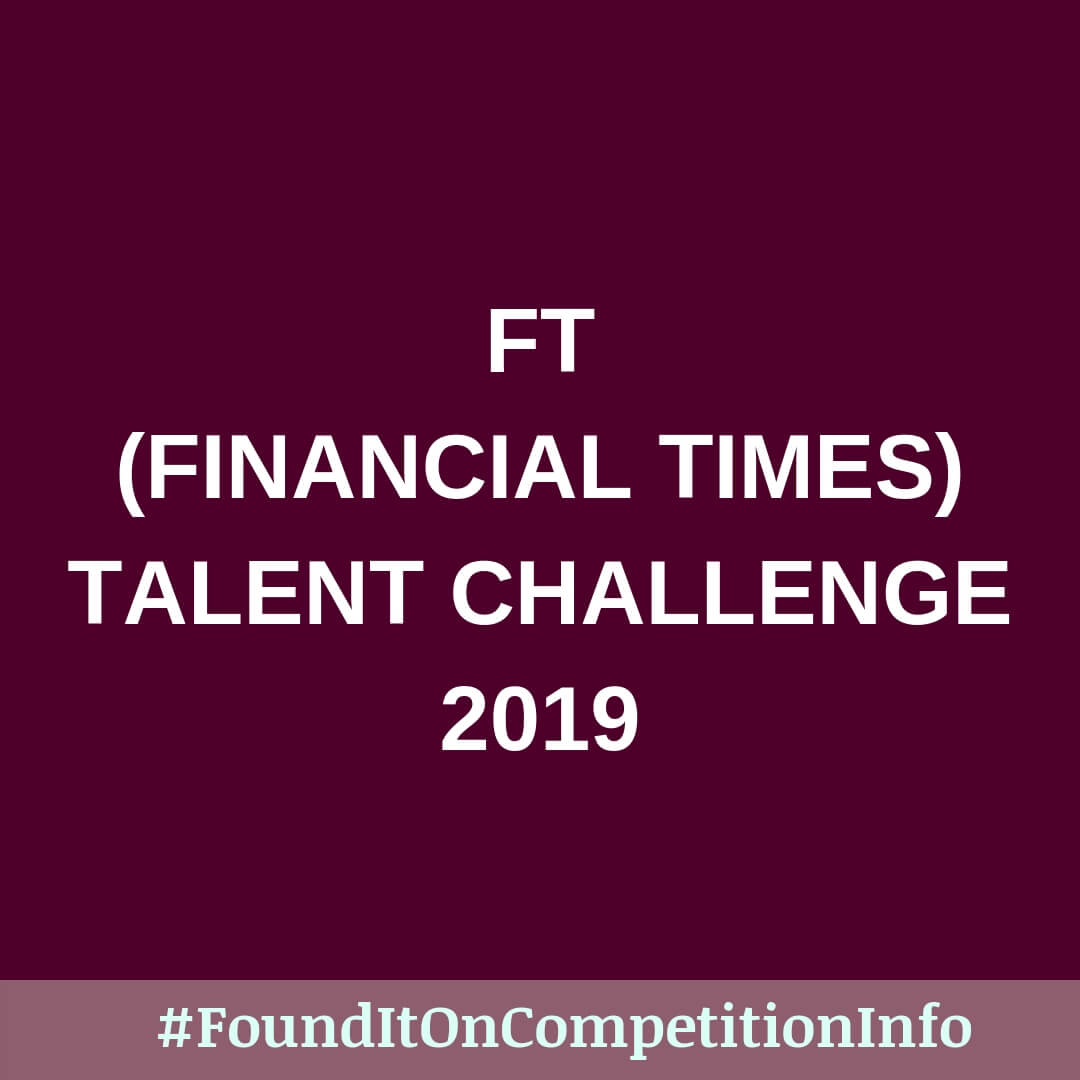 FT (Financial Times) Talent Challenge 2019