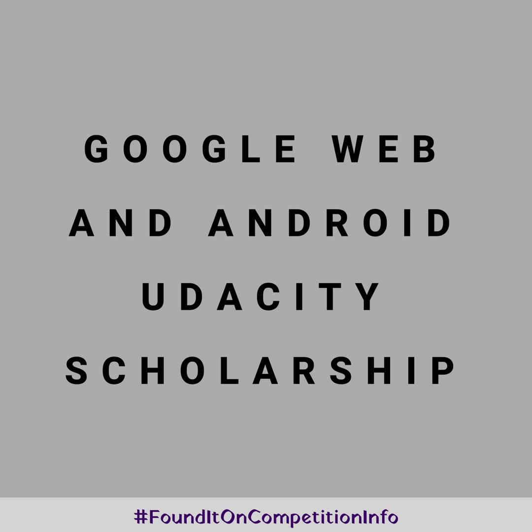 Google Web and Android Udacity Scholarship