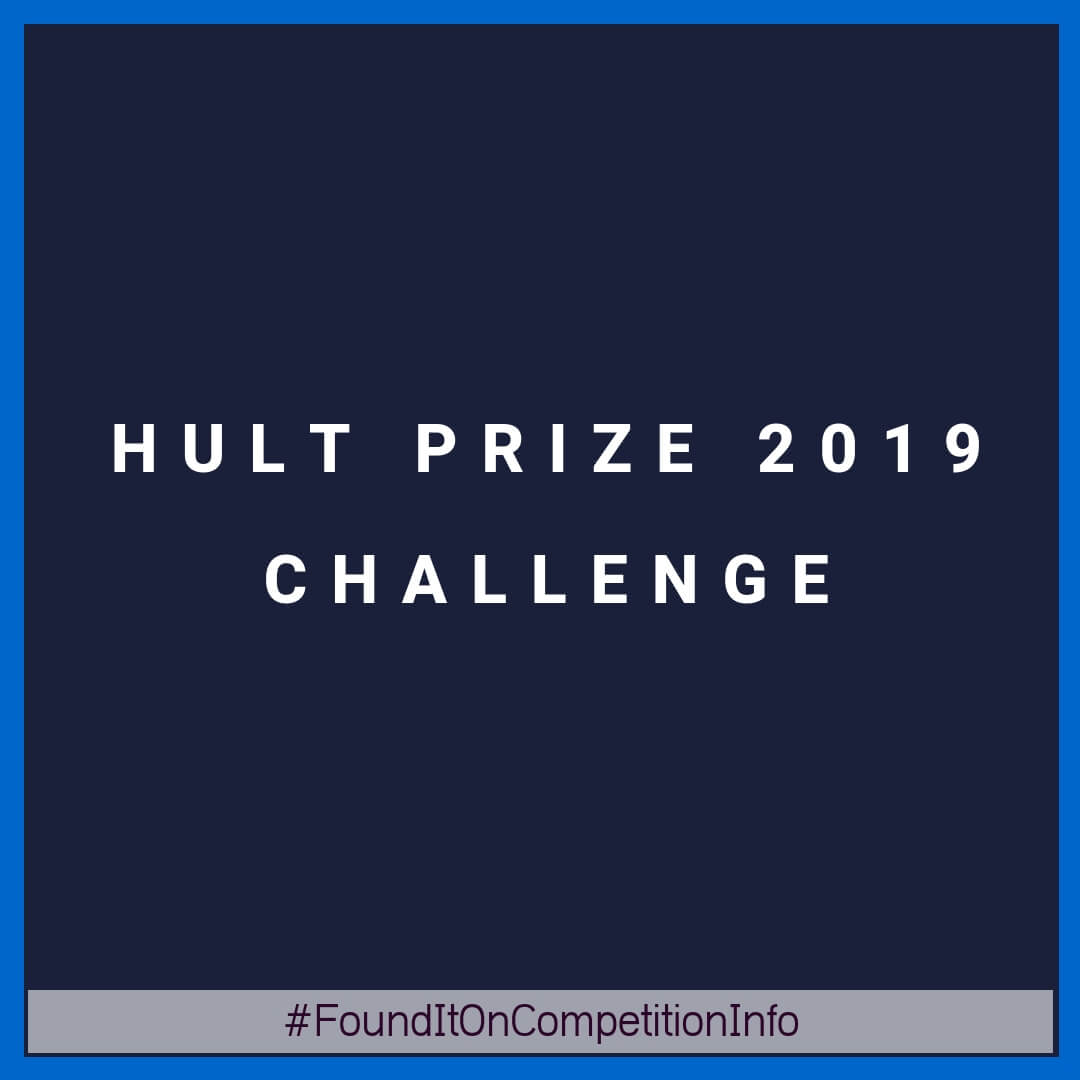 Hult Prize 2019 Challenge