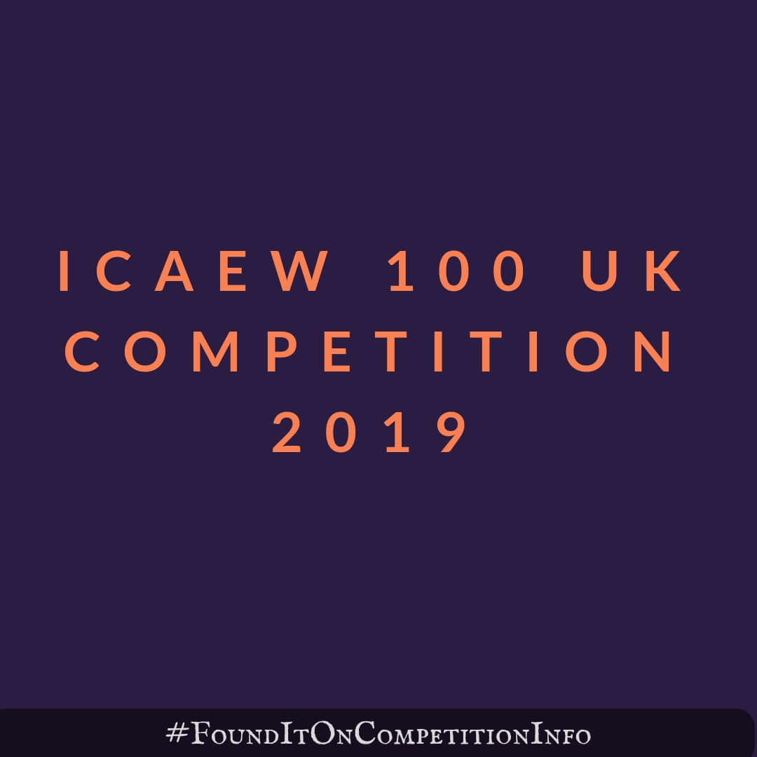 ICAEW 100 UK Competition 2019