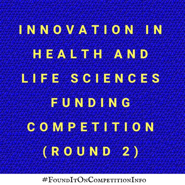 Innovation in health and life sciences Funding competition (round 2)