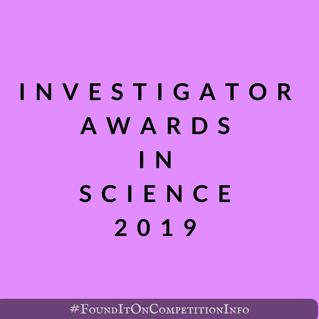 Investigator Awards in Science 2019