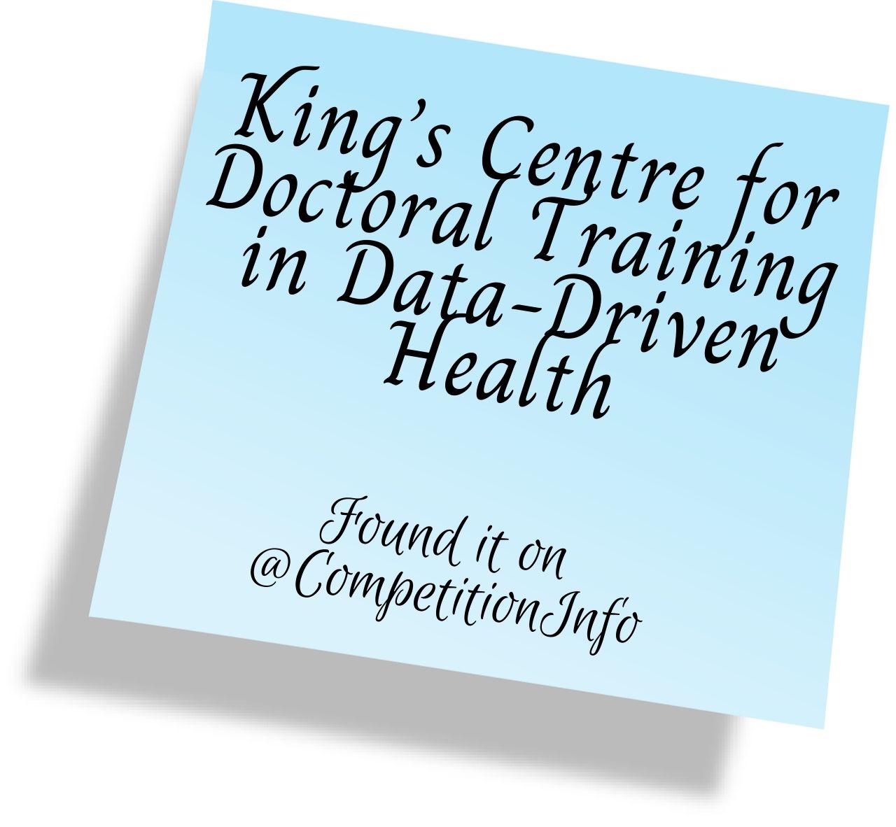 King’s Centre for Doctoral Training in Data-Driven Health