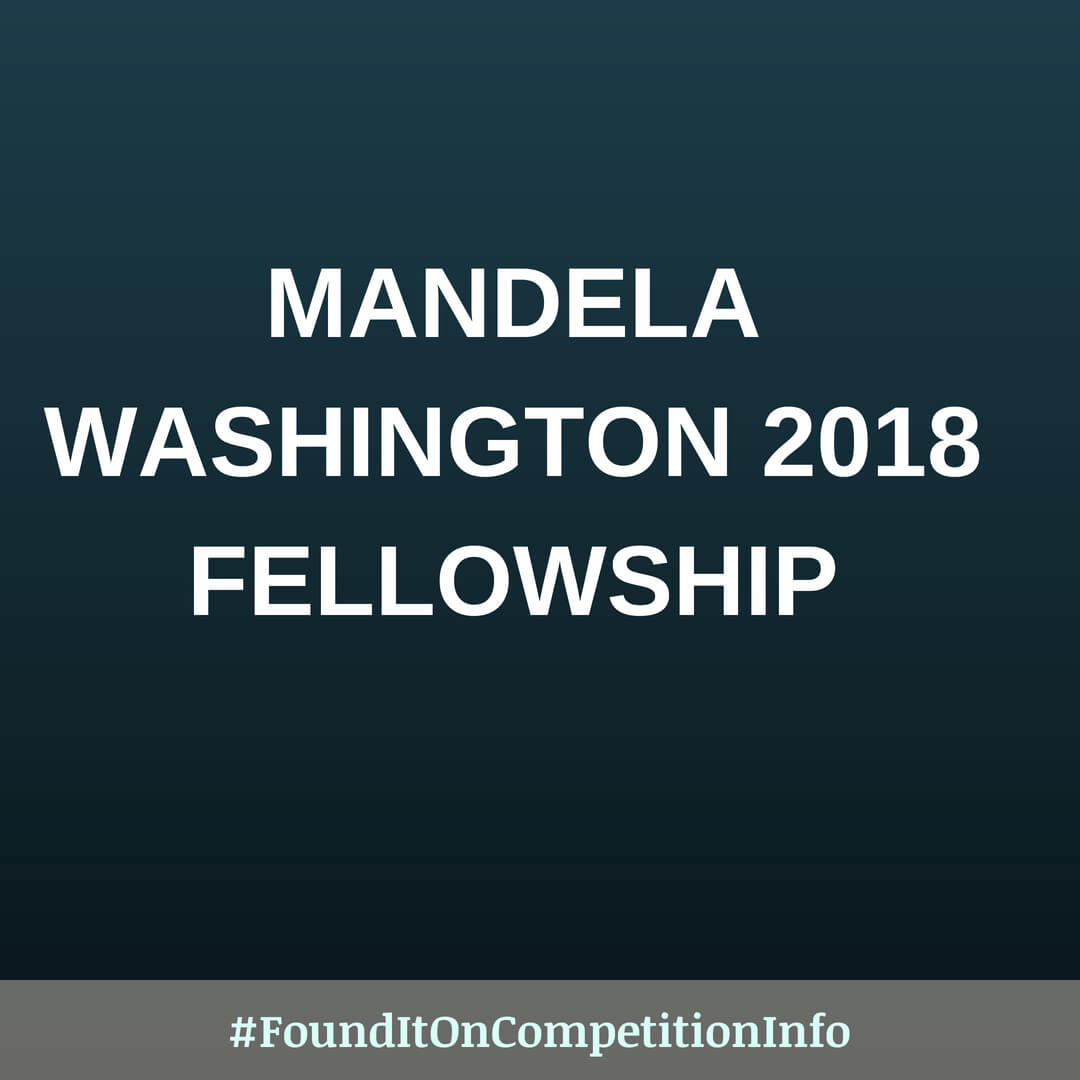 Mandela Washington 2018 Fellowship