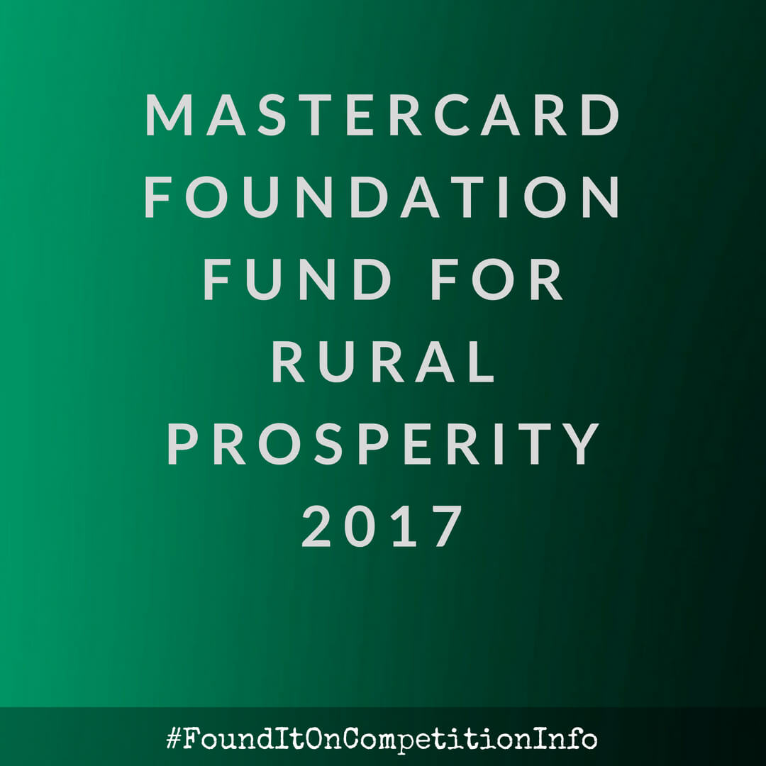 Mastercard Foundation Fund for Rural Prosperity 2017