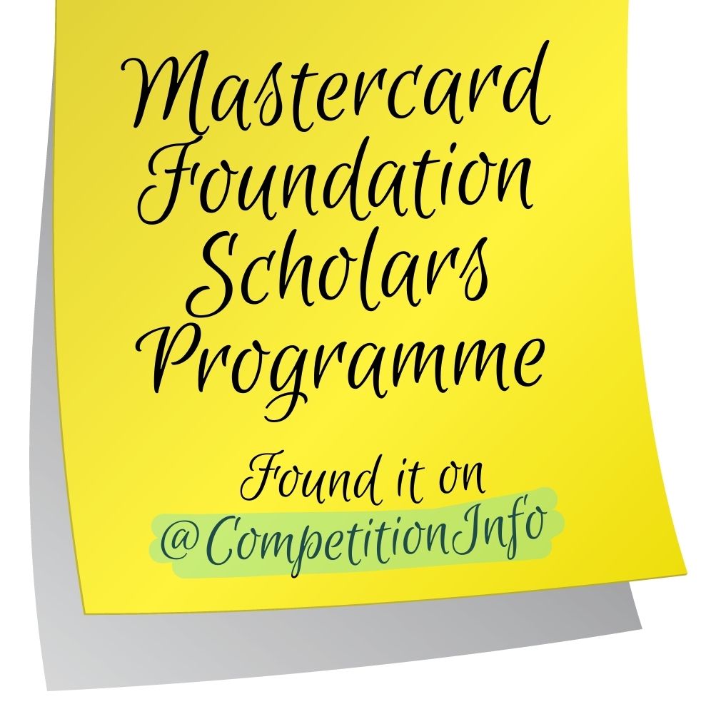 Mastercard Foundation Scholars Programme