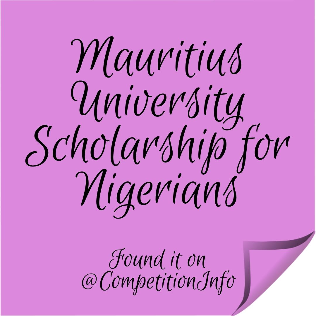 Mauritius University Scholarship for Nigerians