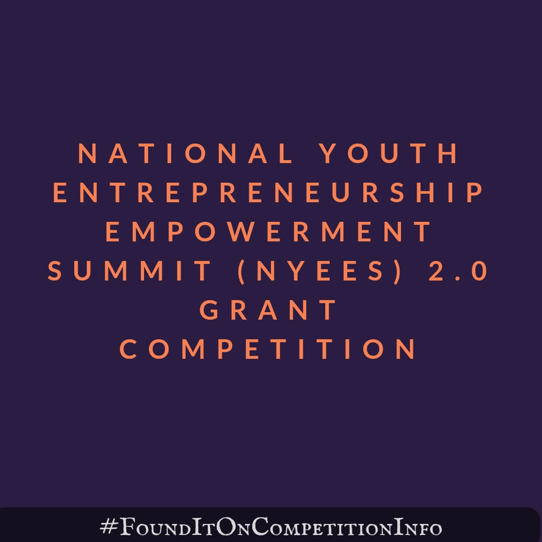 National Youth Entrepreneurship Empowerment Summit (NYEES) 2.0 Grant Competition