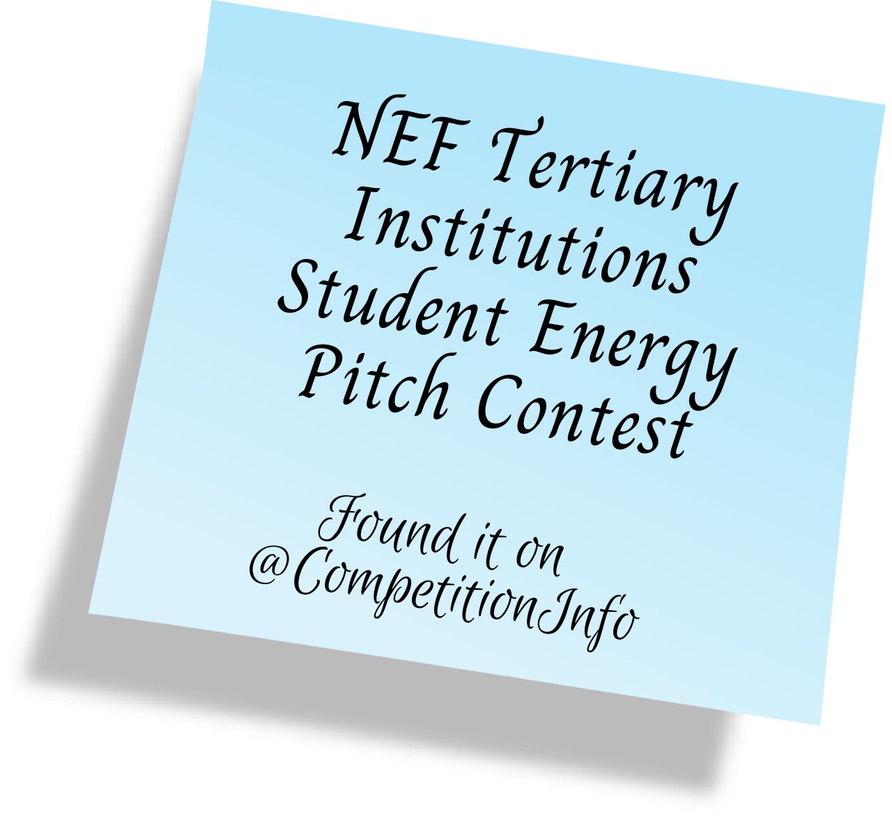 NEF Tertiary Institutions Student Energy Pitch Contest