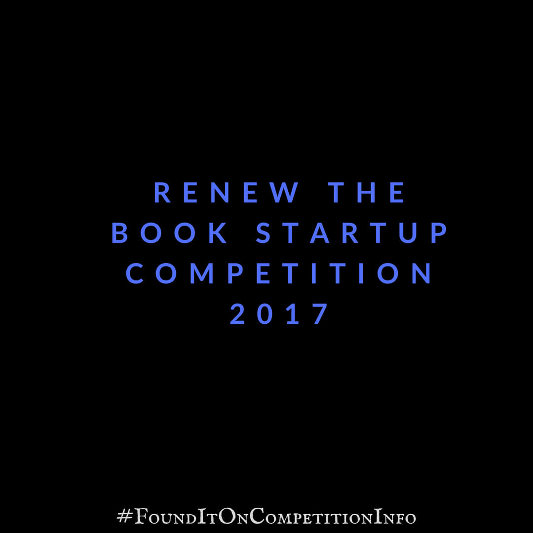 Renew the Book Startup Competition 2017