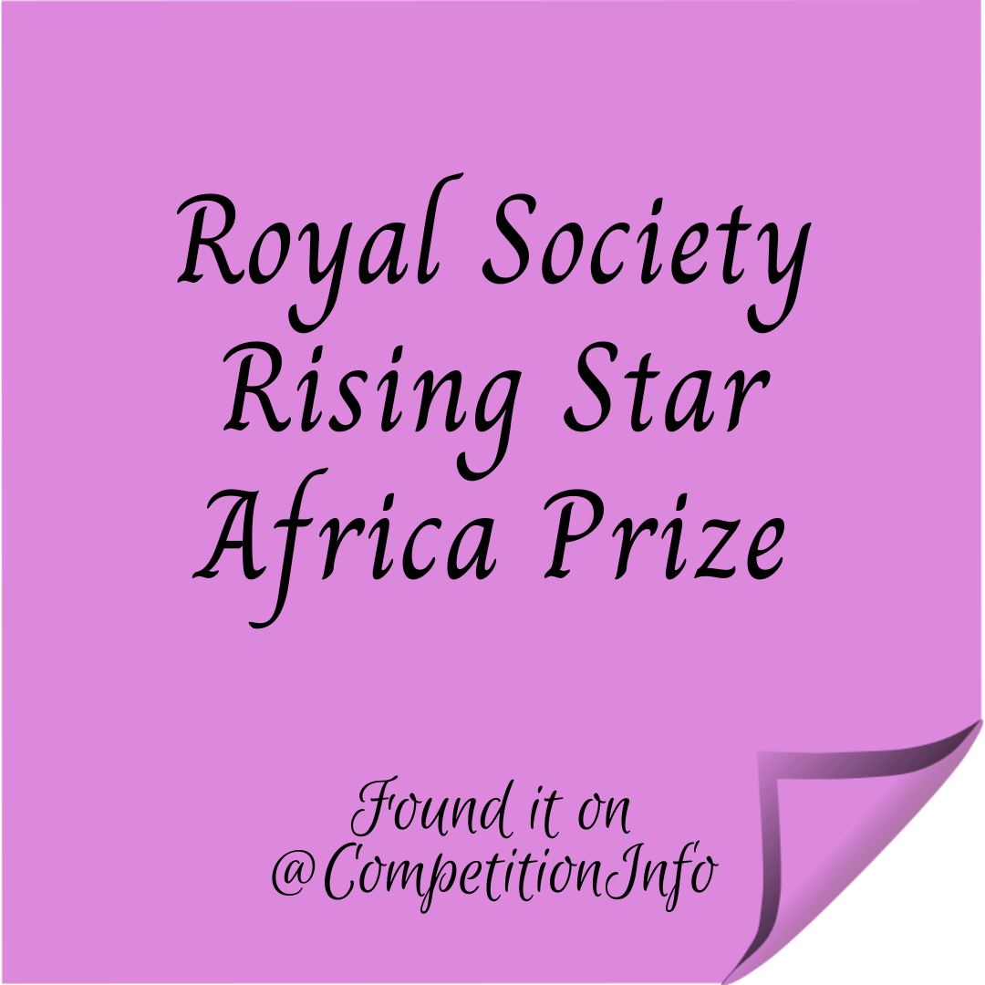 Royal Society Rising Star Africa Prize