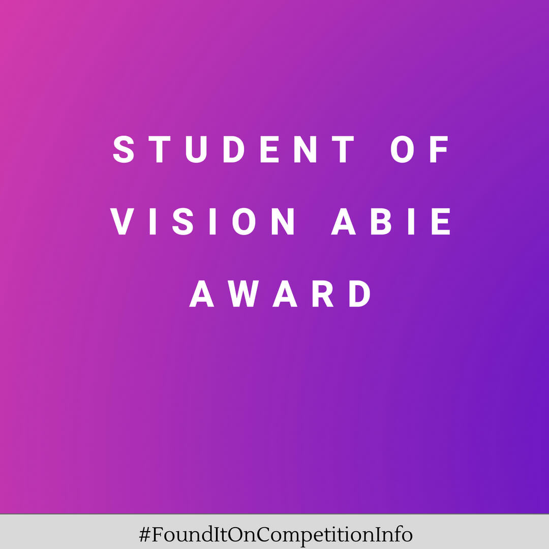 Student of Vision Abie Award