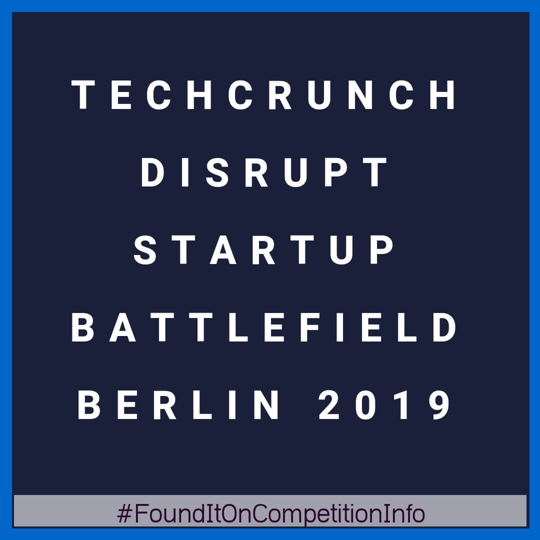 TechCrunch Disrupt Startup Battlefield Berlin 2019