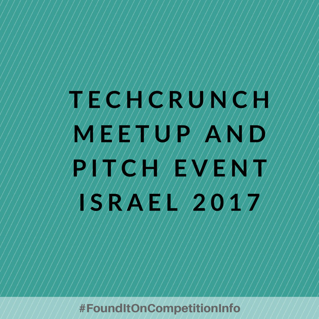 TechCrunch Meetup and Pitch Event Israel 2017