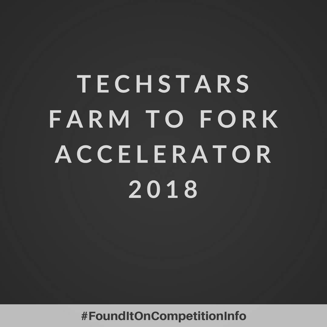 Techstars Farm to Fork Accelerator 2018