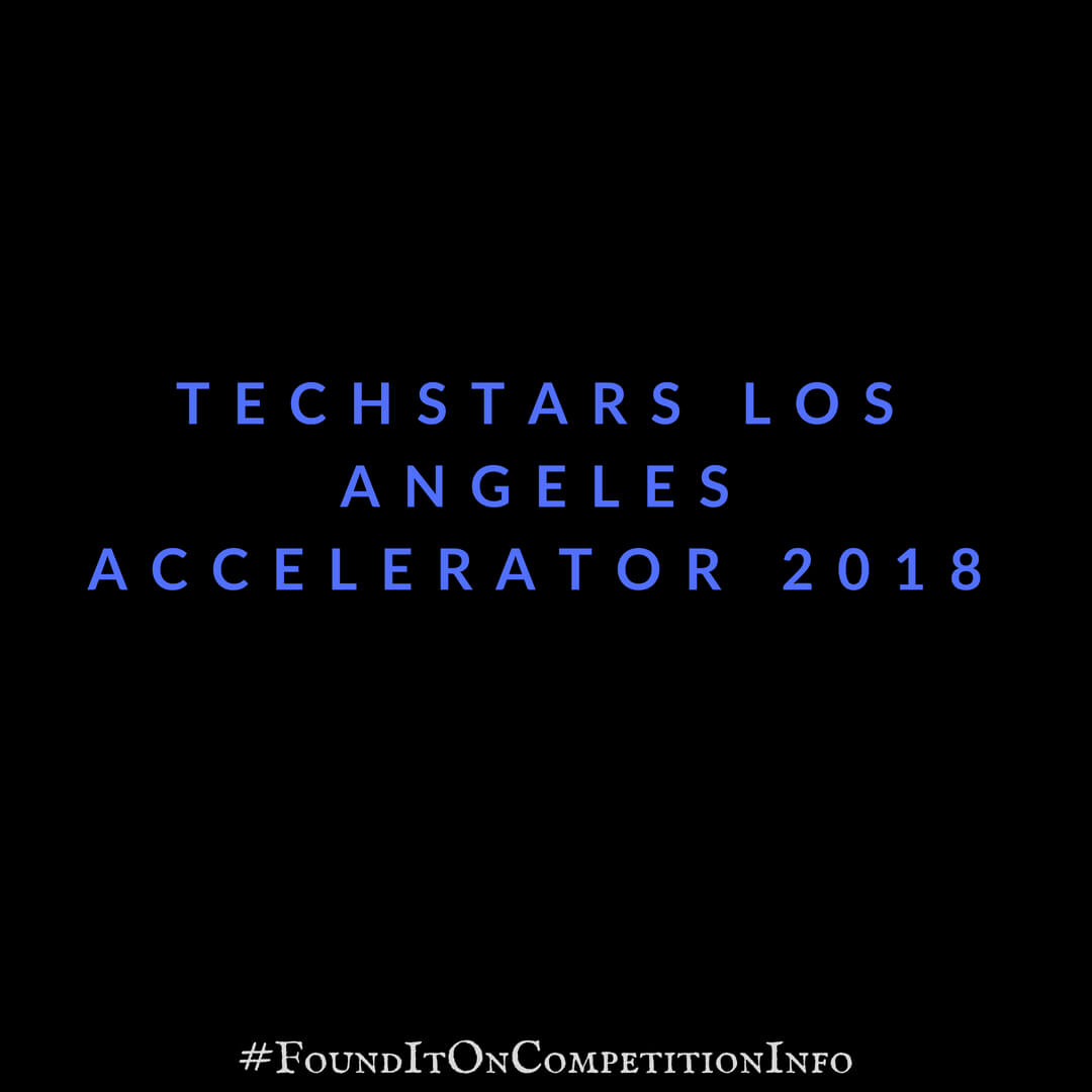 Techstars Los Angeles Accelerator 2018