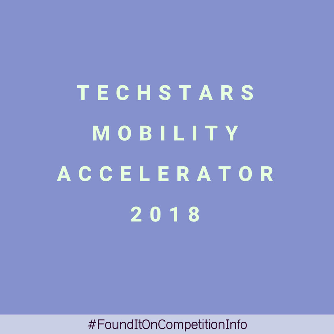 Techstars Mobility Accelerator 2018