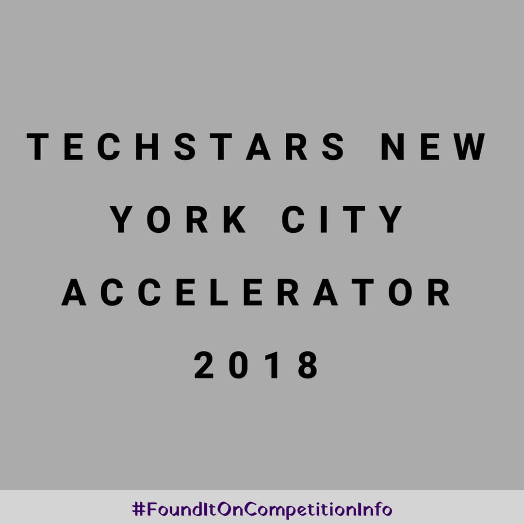 Techstars New York City Accelerator 2018