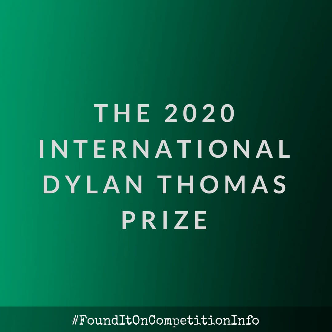 The 2020 International Dylan Thomas Prize