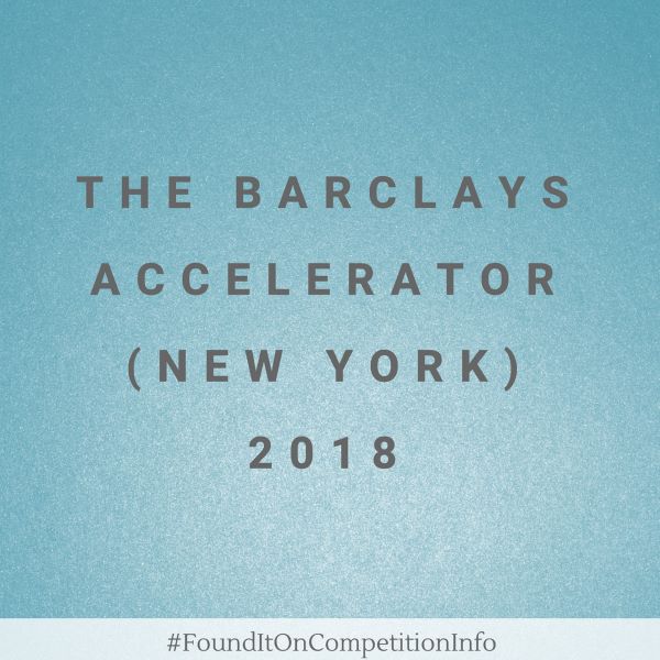 The Barclays Accelerator (New York) 2018