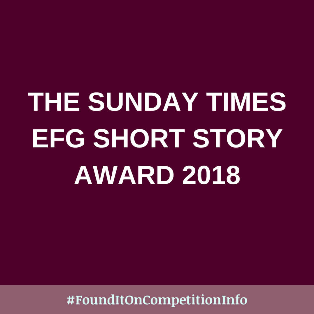 The Sunday Times EFG Short Story Award 2018