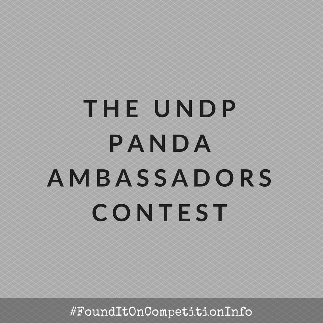 The UNDP Panda Ambassadors Contest