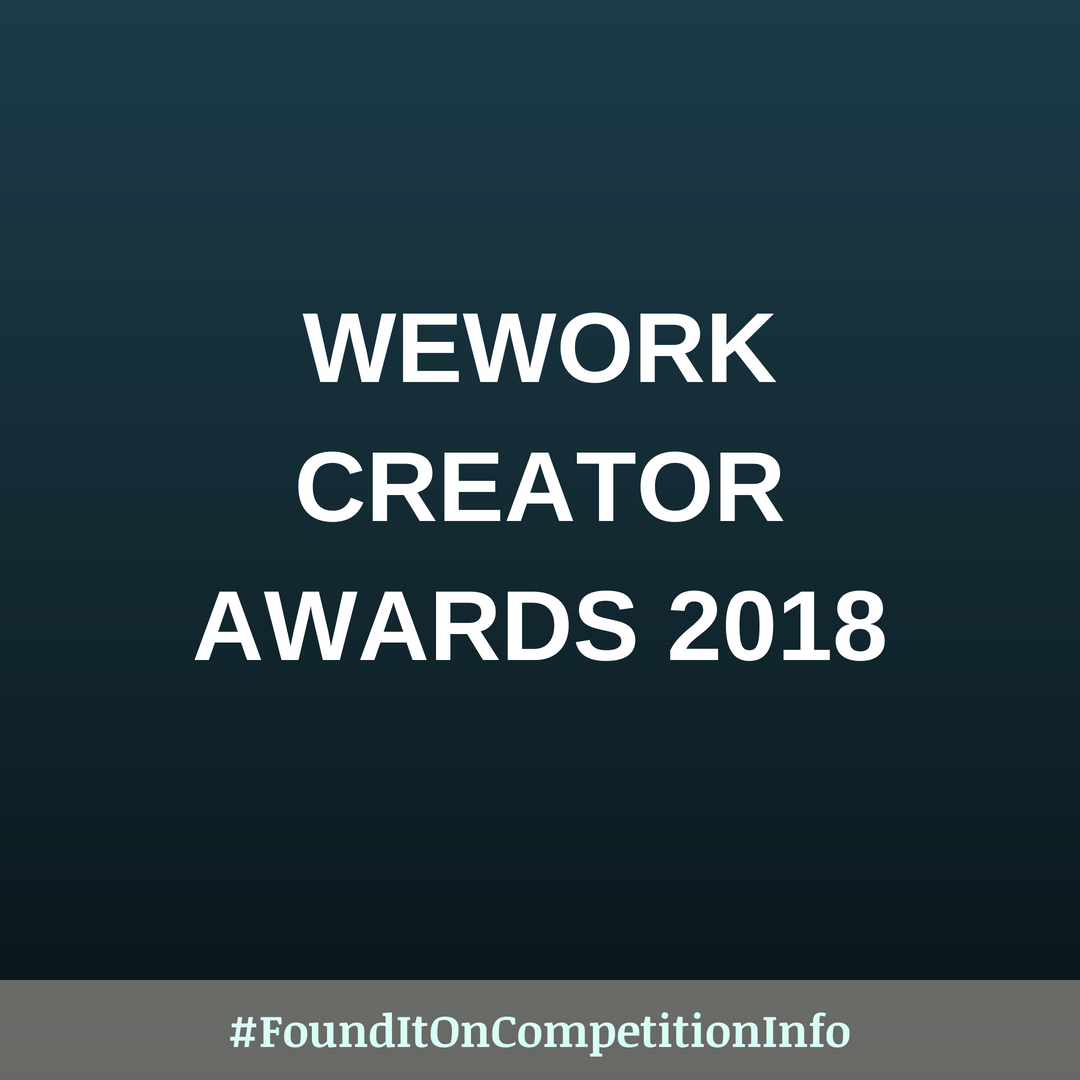 WeWork Creator Awards 2018 WeWork Creator Awards 2018