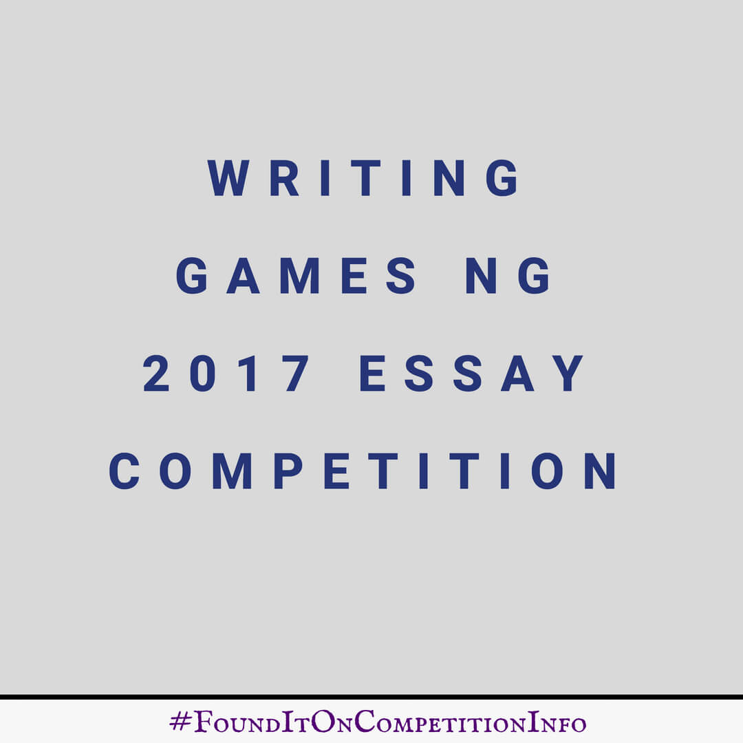 Writing Games NG 2017 Essay Competition