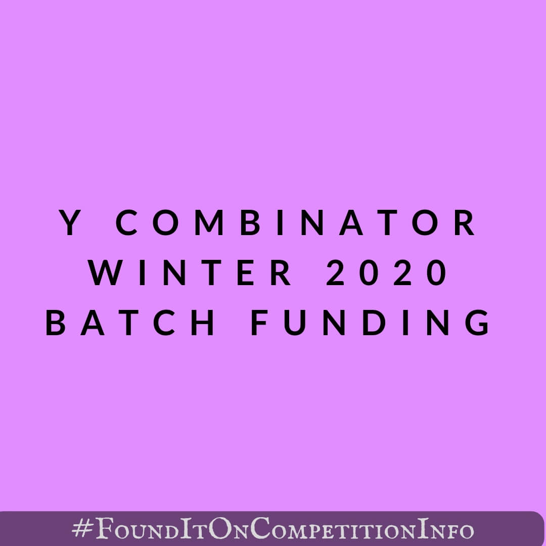 Y Combinator Winter 2020 Batch Funding