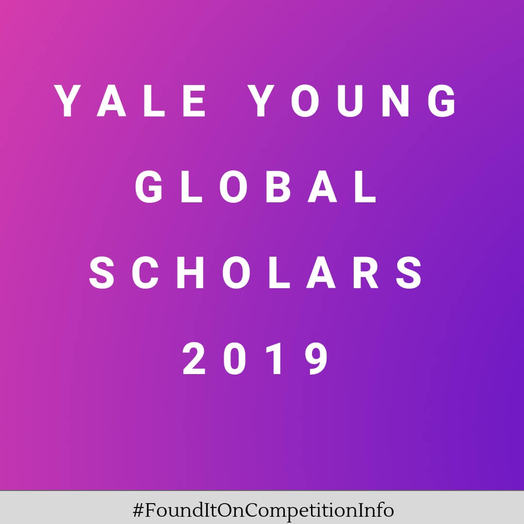 Yale Young Global Scholars 2019